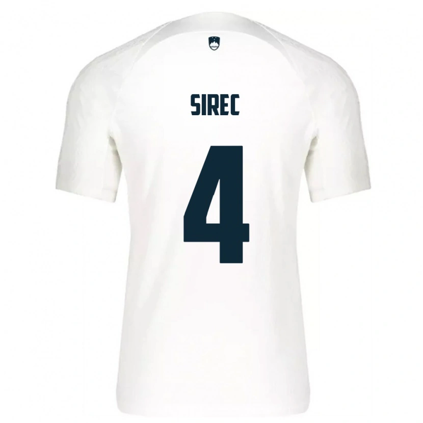 Danxen Kid Slovenia Filip Sirec #4 White Blue Home Jersey 26-28 T-Shirt