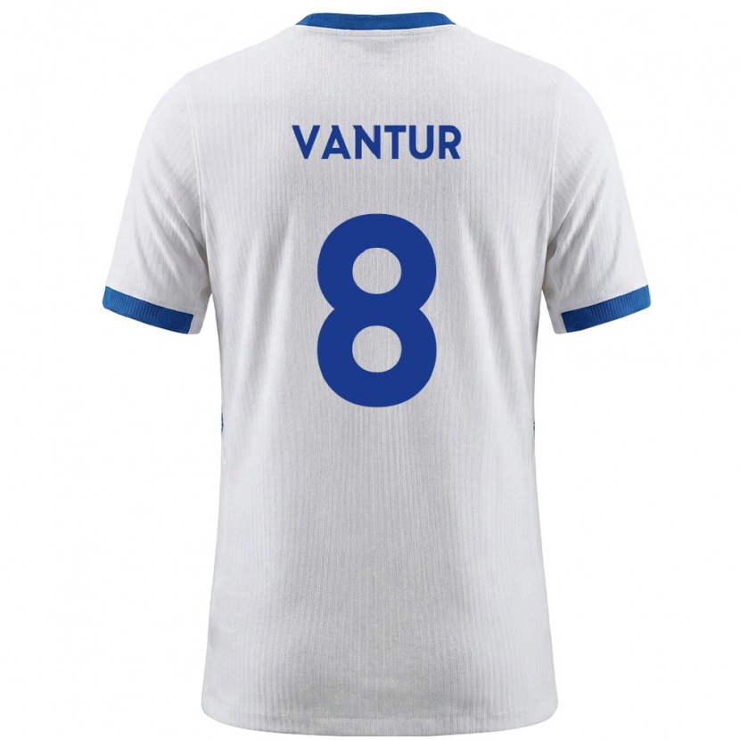 Danxen Kid Slovenia Bor Vantur #8 White Blue Home Jersey 26-28 T-Shirt