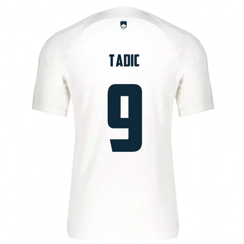 Danxen Kid Slovenia Matej Tadic #9 White Blue Home Jersey 26-28 T-Shirt