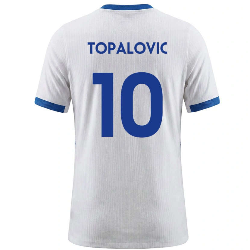 Danxen Kid Slovenia Luka Topalović #10 White Blue Home Jersey 26-28 T-Shirt