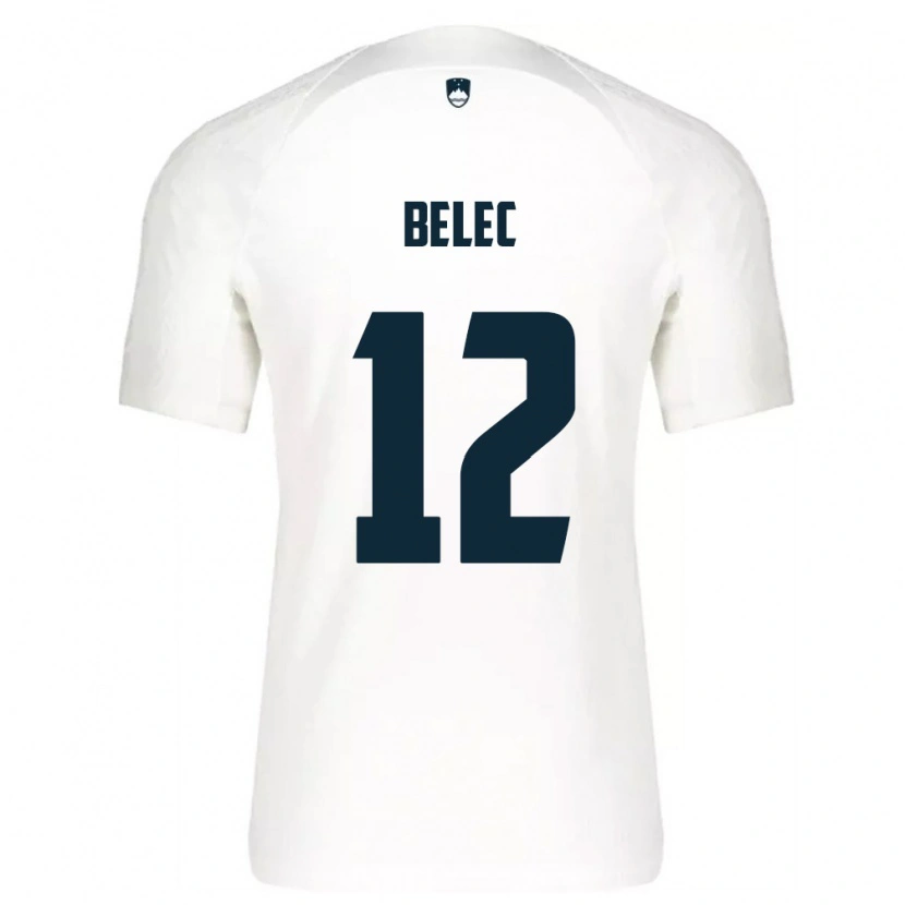 Danxen Kid Slovenia Vid Belec #12 White Blue Home Jersey 26-28 T-Shirt
