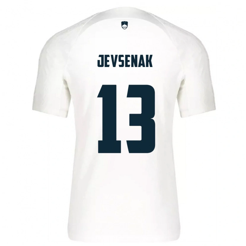 Danxen Kid Slovenia Florjan Jevsenak #13 White Blue Home Jersey 26-28 T-Shirt