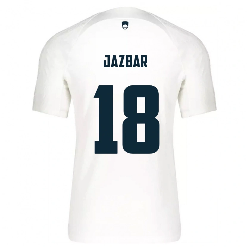 Danxen Kid Slovenia Chris Jazbar #18 White Blue Home Jersey 26-28 T-Shirt