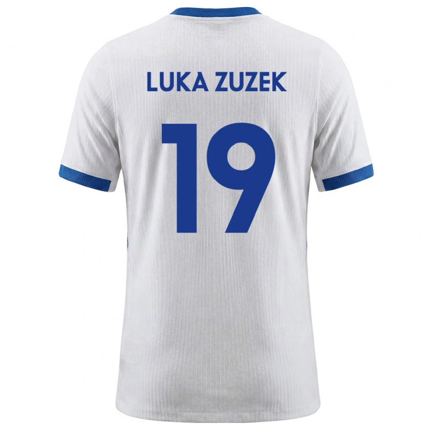 Danxen Kid Slovenia Zan Luka Zuzek #19 White Blue Home Jersey 26-28 T-Shirt