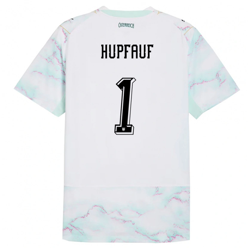Danxen Kid Austria Teo Hupfauf #1 White Green Gold Away Jersey 26-28 T-Shirt