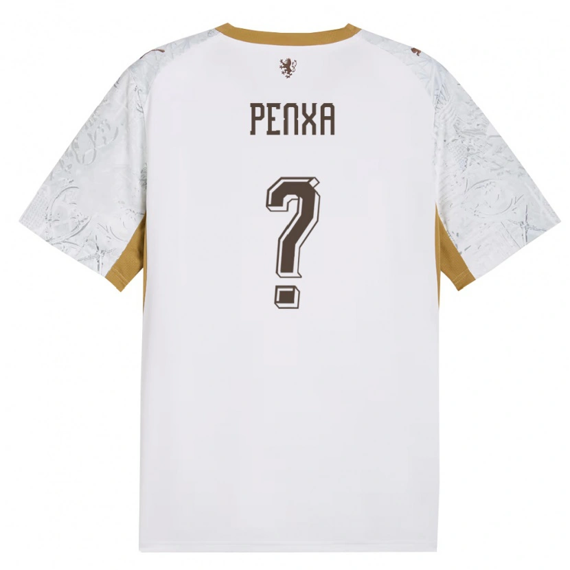 Danxen Kid Czech Republic Lukas Penxa #0 Off-White Gold Gray Away Jersey 26-28 T-Shirt