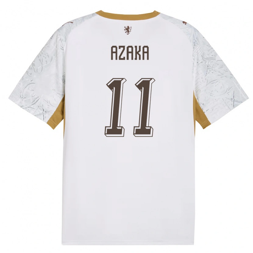 Danxen Kid Czech Republic Lewis Azaka #11 Off-White Gold Gray Away Jersey 26-28 T-Shirt