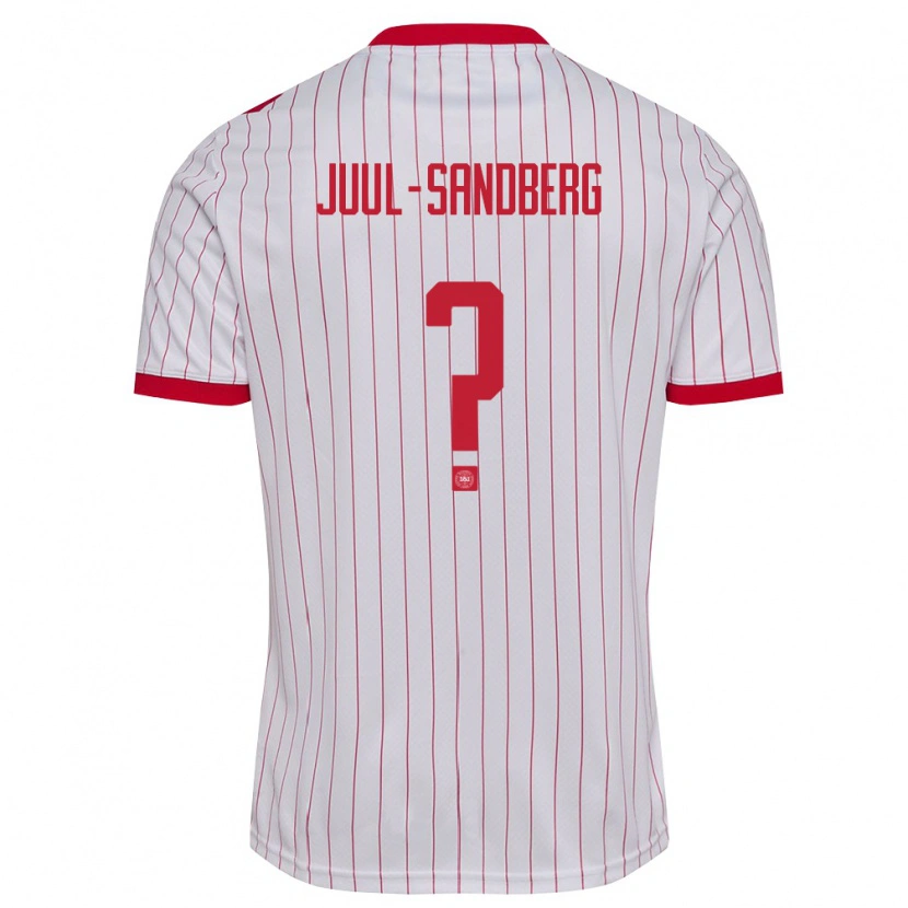Danxen Kid Denmark Nikolaj Juul-Sandberg #0 White Red Away Jersey 26-28 T-Shirt