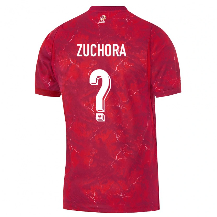 Danxen Kid Poland Olaf Zuchora #0 Red White Away Jersey 26-28 T-Shirt