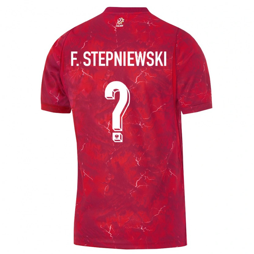 Danxen Kid Poland Franciszek Stepniewski #0 Red White Away Jersey 26-28 T-Shirt
