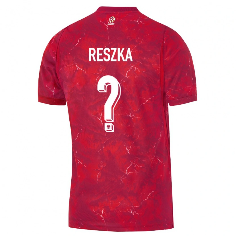Danxen Kid Poland Filip Reszka #0 Red White Away Jersey 26-28 T-Shirt