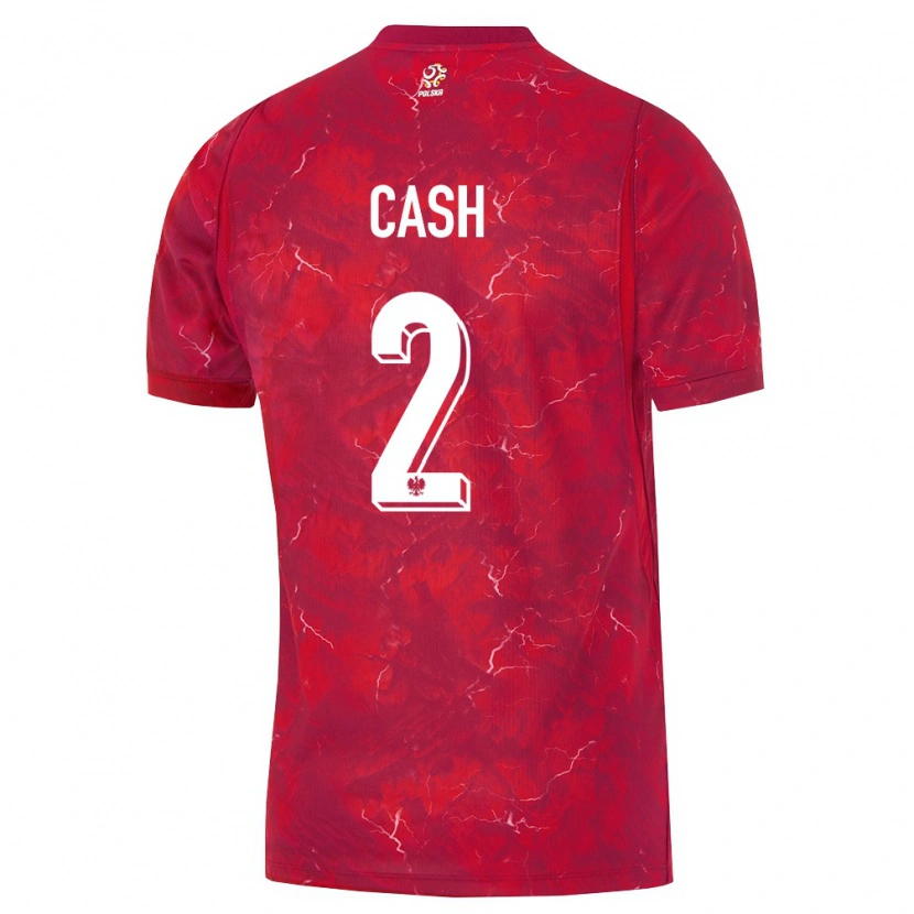 Danxen Kid Poland Matty Cash #2 Red White Away Jersey 26-28 T-Shirt