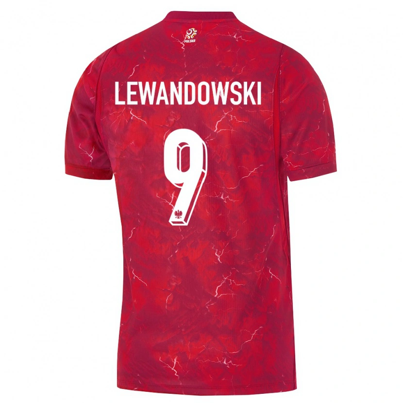 Danxen Kid Poland Robert Lewandowski #9 Red White Away Jersey 26-28 T-Shirt