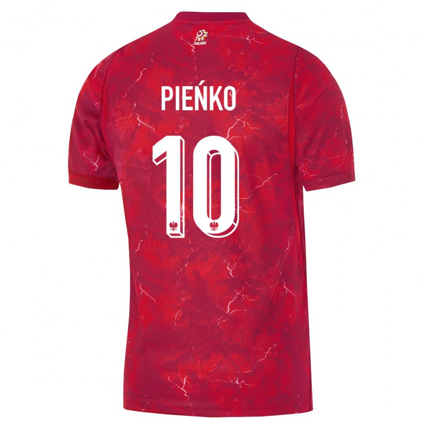Danxen Kid Poland Tomasz Pieńko #10 Red White Away Jersey 26-28 T-Shirt