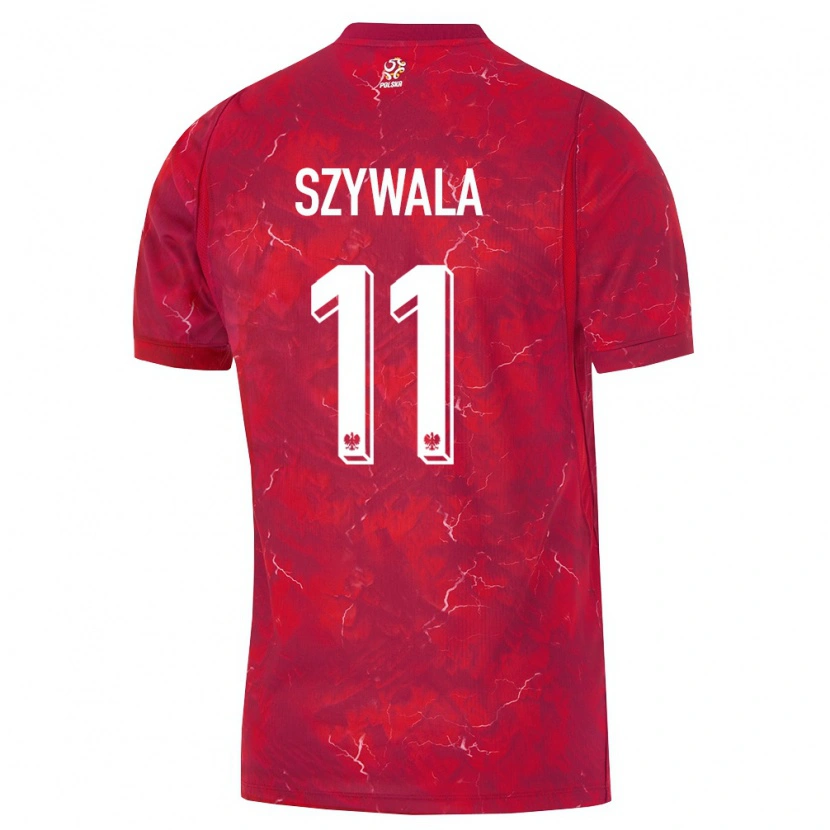 Danxen Kid Poland Bartosz Szywala #11 Red White Away Jersey 26-28 T-Shirt