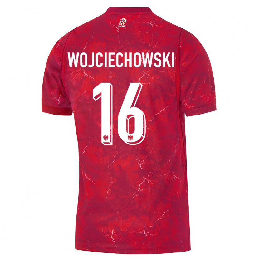 Danxen Kid Poland Oliwier Wojciechowski #16 Red White Away Jersey 26-28 T-Shirt