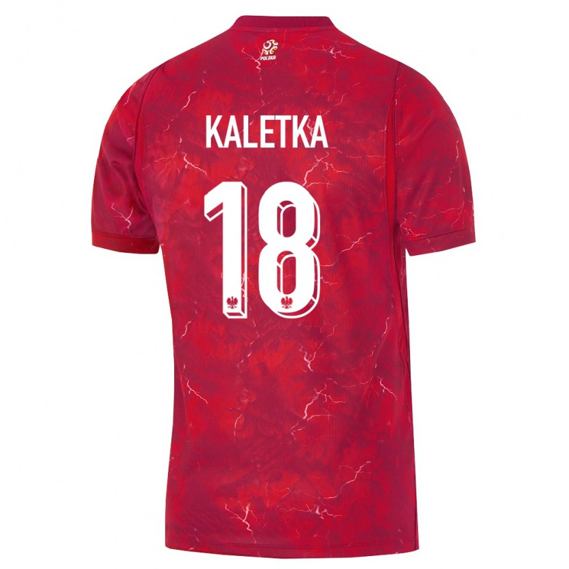 Danxen Kid Poland Nikol Kaletka #18 Red White Away Jersey 26-28 T-Shirt