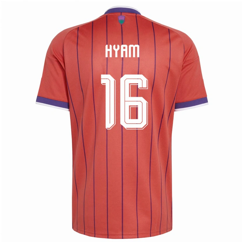 Danxen Kid Scotland Dominic Hyam #16 Orange Purple Away Jersey 26-28 T-Shirt