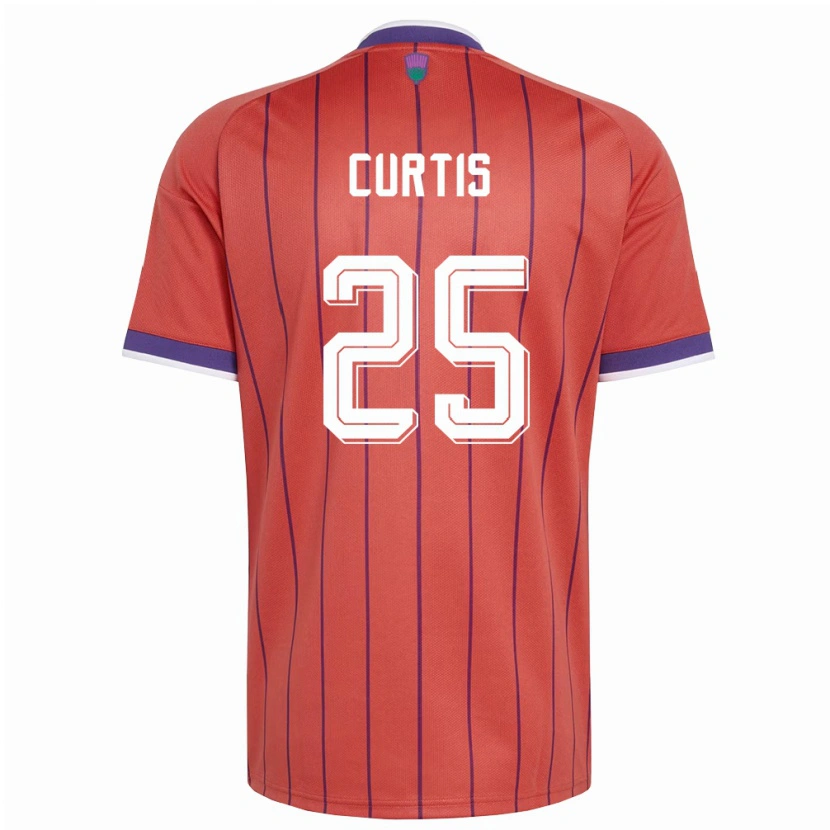 Danxen Kid Scotland Findlay Curtis #25 Orange Purple Away Jersey 26-28 T-Shirt