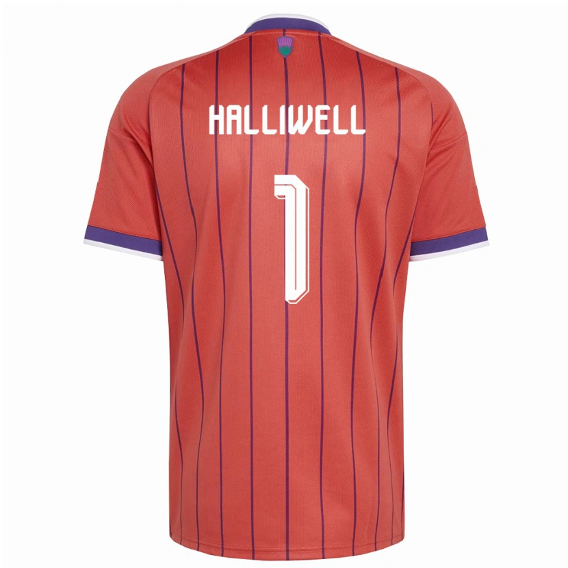 Danxen Kid Scotland Alfie Halliwell #1 Orange Purple Away Jersey 26-28 T-Shirt