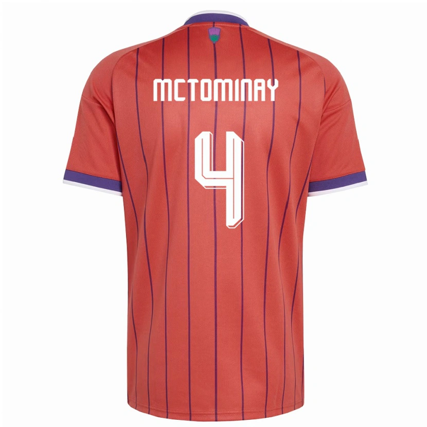 Danxen Kid Scotland Scott Mctominay #4 Orange Purple Away Jersey 26-28 T-Shirt