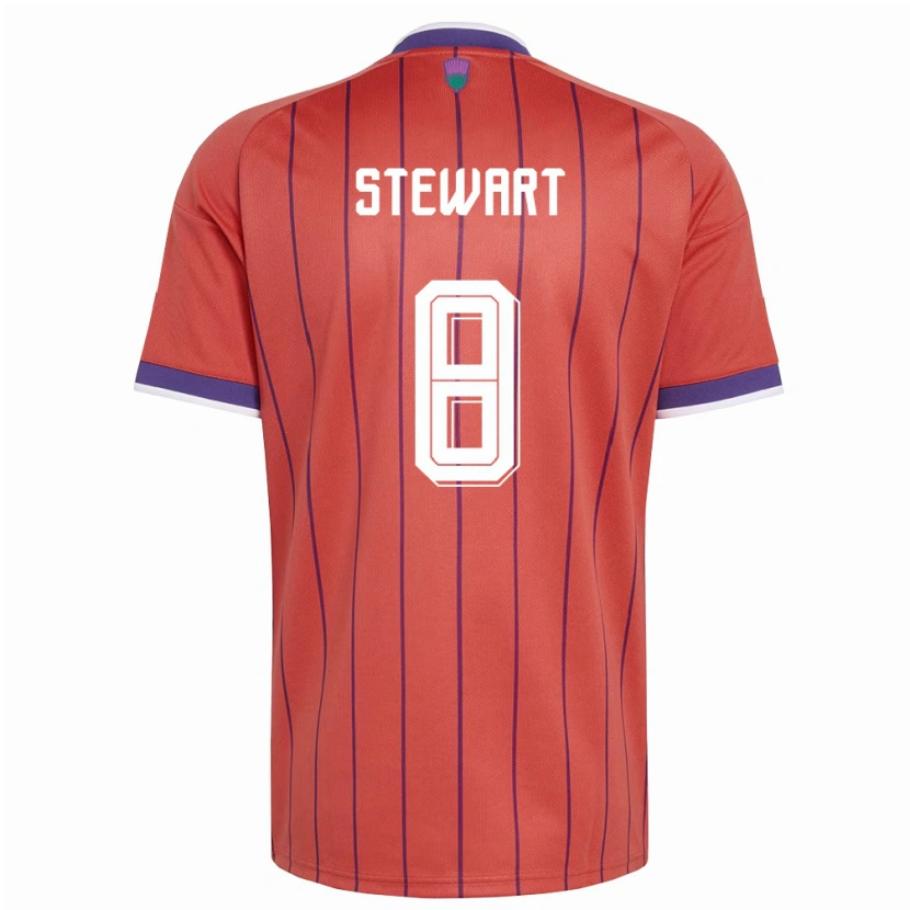 Danxen Kid Scotland Barney Stewart #8 Orange Purple Away Jersey 26-28 T-Shirt