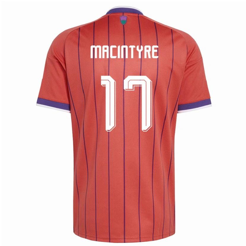 Danxen Kid Scotland Jacob Macintyre #17 Orange Purple Away Jersey 26-28 T-Shirt