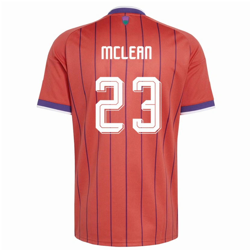 Danxen Kid Scotland Kenny Mclean #23 Orange Purple Away Jersey 26-28 T-Shirt