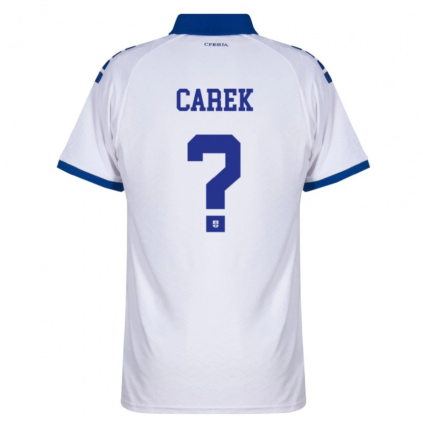 Danxen Kid Serbia Novak Carek #0 Navy White Red Away Jersey 26-28 T-Shirt