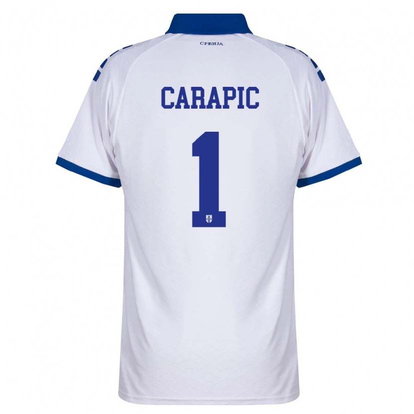 Danxen Kid Serbia Vladan Carapic #1 Navy White Red Away Jersey 26-28 T-Shirt