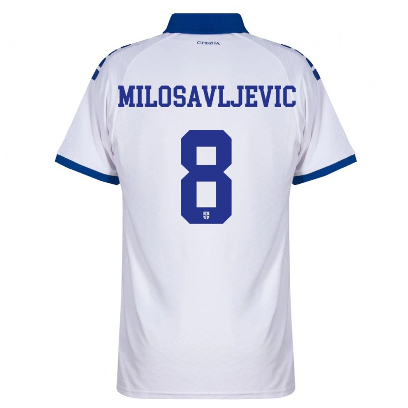 Danxen Kid Serbia Jovan Milosavljevic #8 Navy White Red Away Jersey 26-28 T-Shirt