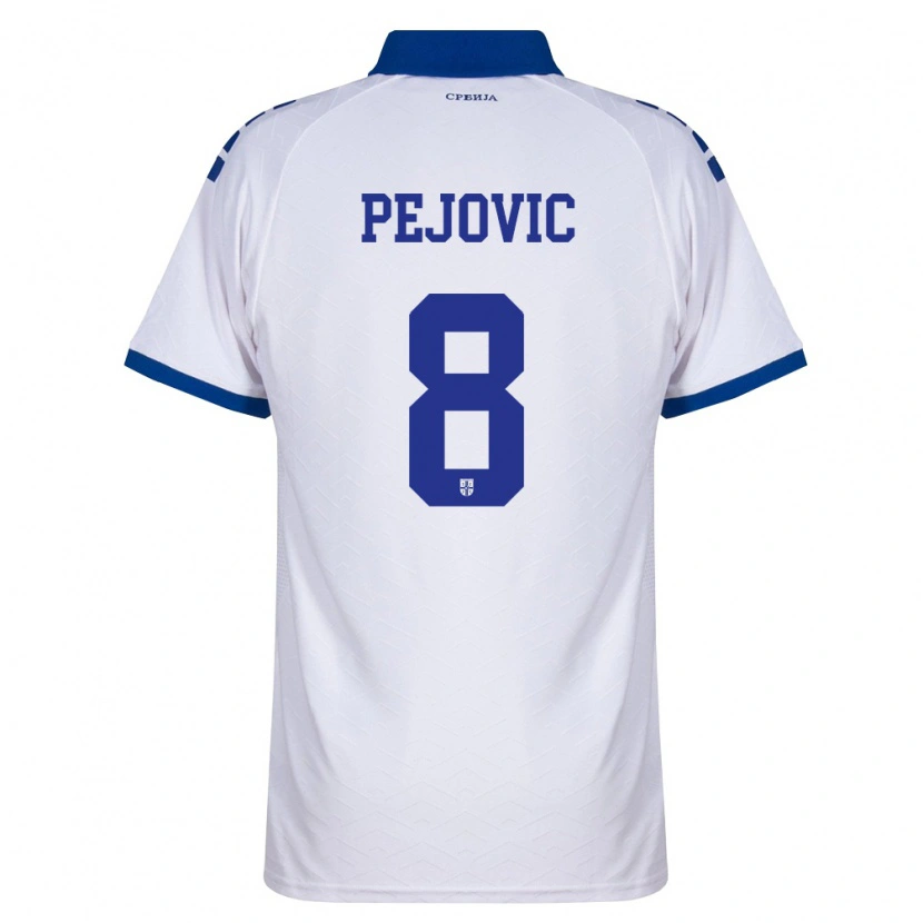 Danxen Kid Serbia Veljko Pejovic #8 Navy White Red Away Jersey 26-28 T-Shirt