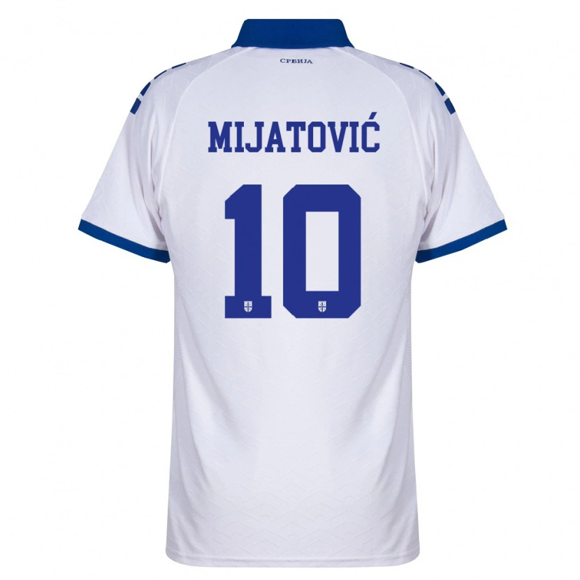 Danxen Kid Serbia Jovan Mijatovic #10 Navy White Red Away Jersey 26-28 T-Shirt