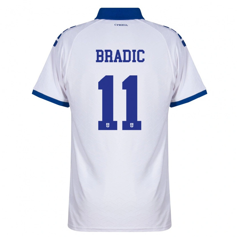 Danxen Kid Serbia Vuk Bradic #11 Navy White Red Away Jersey 26-28 T-Shirt