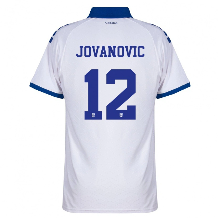 Danxen Kid Serbia Aleksandar Jovanovic #12 Navy White Red Away Jersey 26-28 T-Shirt