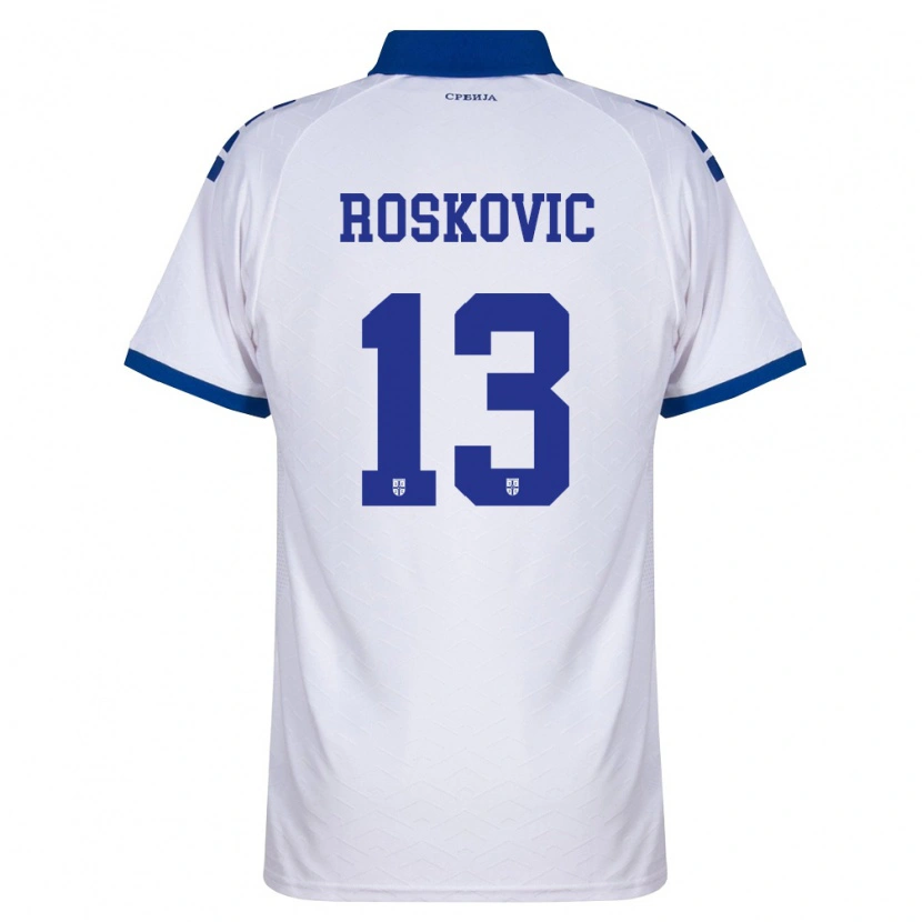Danxen Kid Serbia Gabriel Roskovic #13 Navy White Red Away Jersey 26-28 T-Shirt