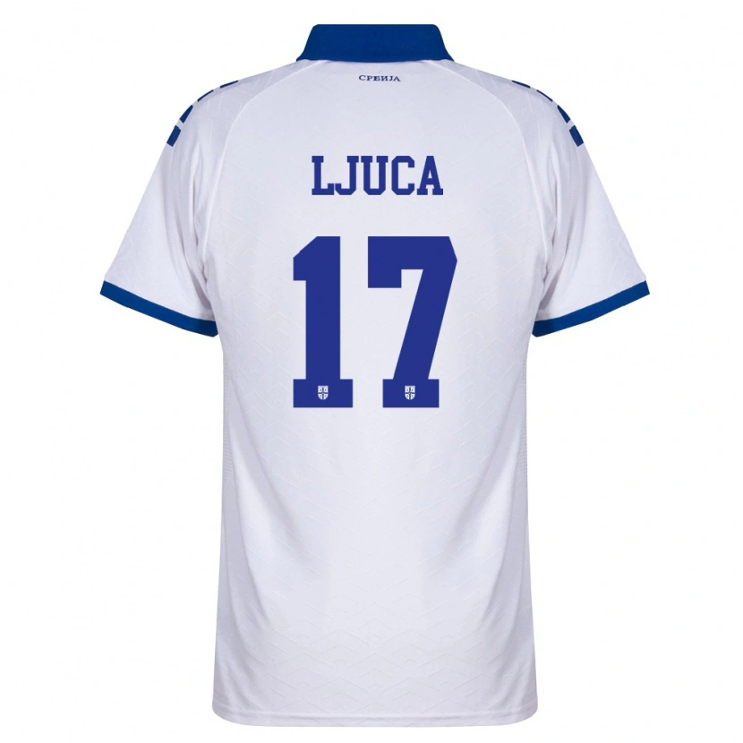Danxen Kid Serbia Milos Ljuca #17 Navy White Red Away Jersey 26-28 T-Shirt