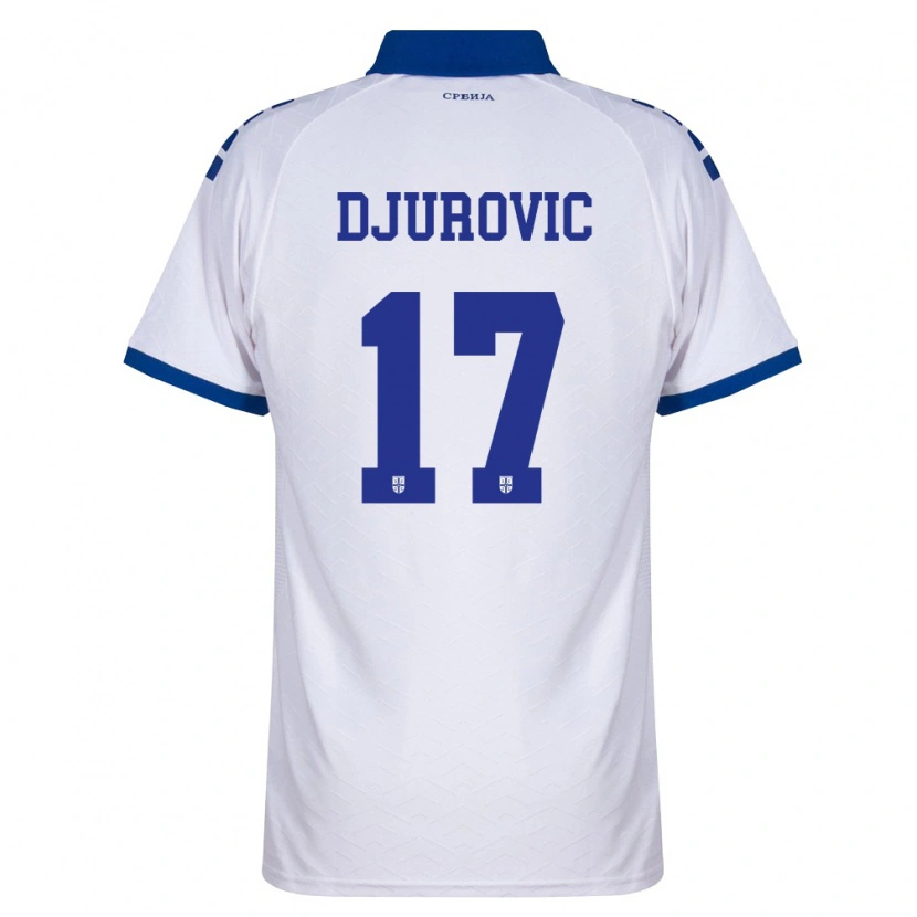Danxen Kid Serbia Stefan Djurovic #17 Navy White Red Away Jersey 26-28 T-Shirt