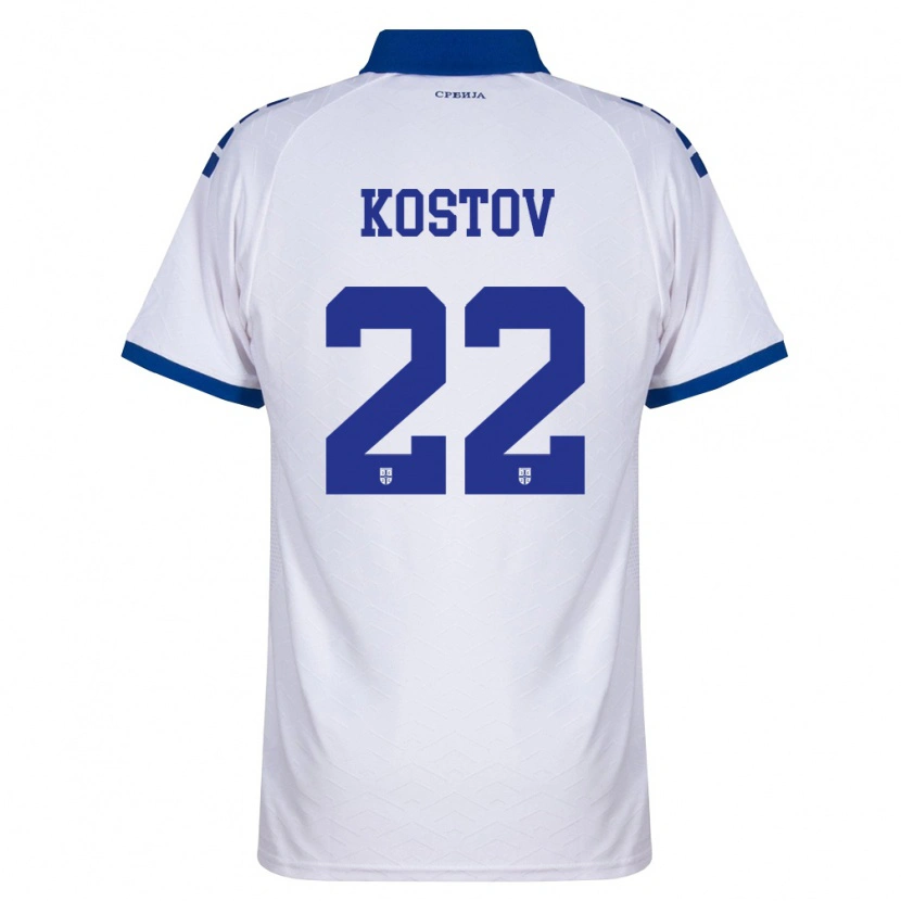 Danxen Kid Serbia Vasilije Kostov #22 Navy White Red Away Jersey 26-28 T-Shirt