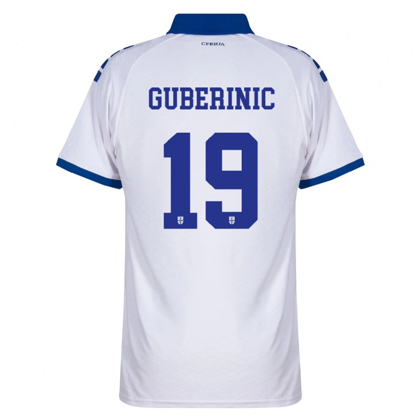 Danxen Kid Serbia Vasilije Guberinic #19 Navy White Red Away Jersey 26-28 T-Shirt