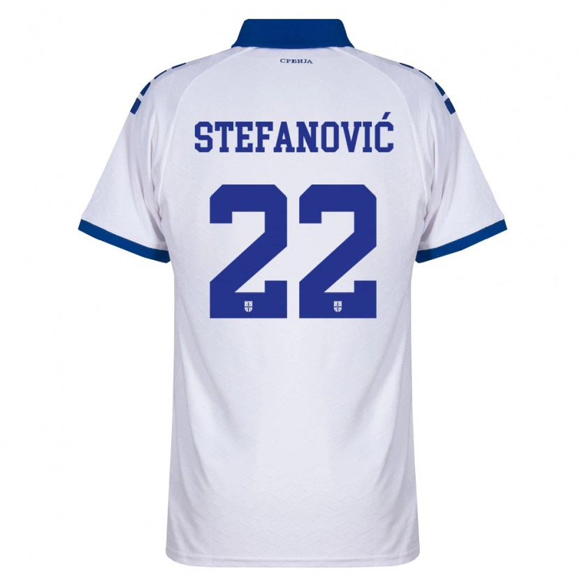 Danxen Kid Serbia Dejana Stefanovic #22 Navy White Red Away Jersey 26-28 T-Shirt