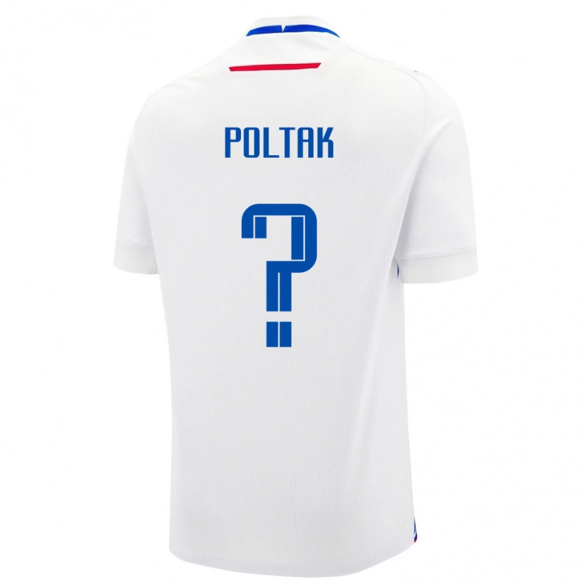 Danxen Kid Slovakia David Poltak #0 White Blue Away Jersey 26-28 T-Shirt
