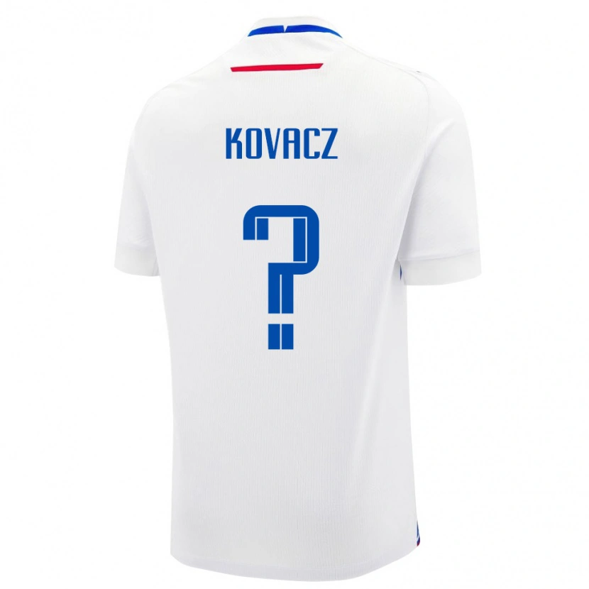 Danxen Kid Slovakia Sameer Kovacz #0 White Blue Away Jersey 26-28 T-Shirt