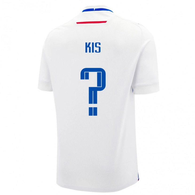 Danxen Kid Slovakia Alex Kis #0 White Blue Away Jersey 26-28 T-Shirt