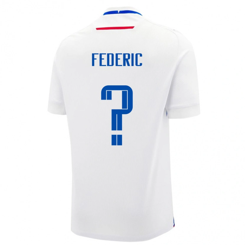 Danxen Kid Slovakia Filip Federic #0 White Blue Away Jersey 26-28 T-Shirt