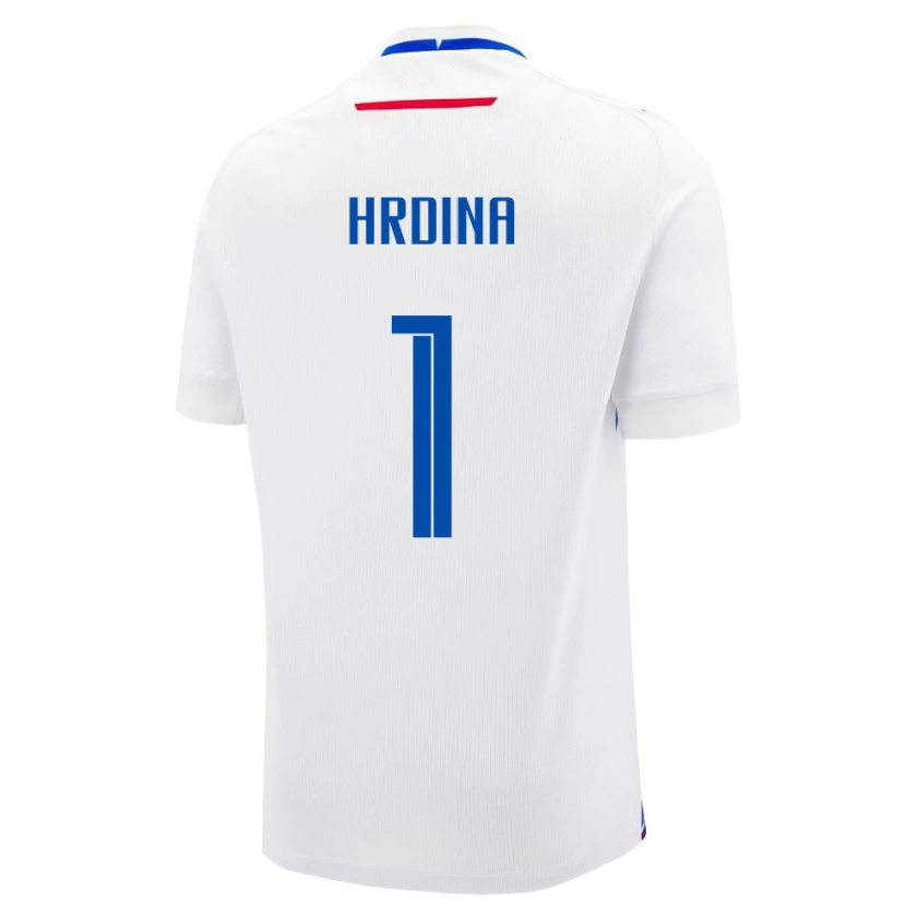 Danxen Kid Slovakia Adam Hrdina #1 White Blue Away Jersey 26-28 T-Shirt