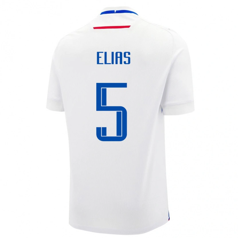 Danxen Kid Slovakia Filip Elias #5 White Blue Away Jersey 26-28 T-Shirt