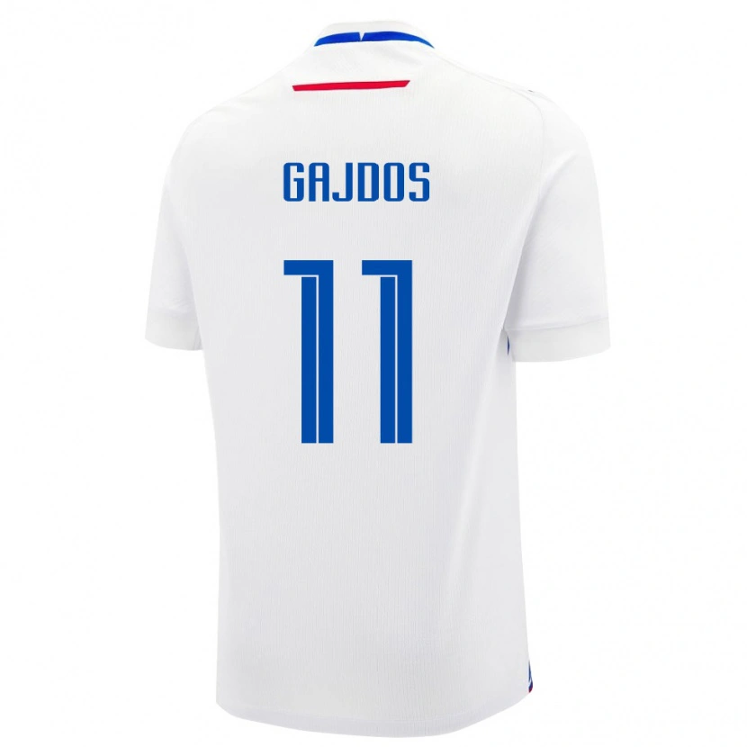 Danxen Kid Slovakia Matej Gajdos #11 White Blue Away Jersey 26-28 T-Shirt
