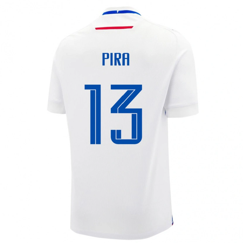 Danxen Kid Slovakia Jakub Pira #13 White Blue Away Jersey 26-28 T-Shirt