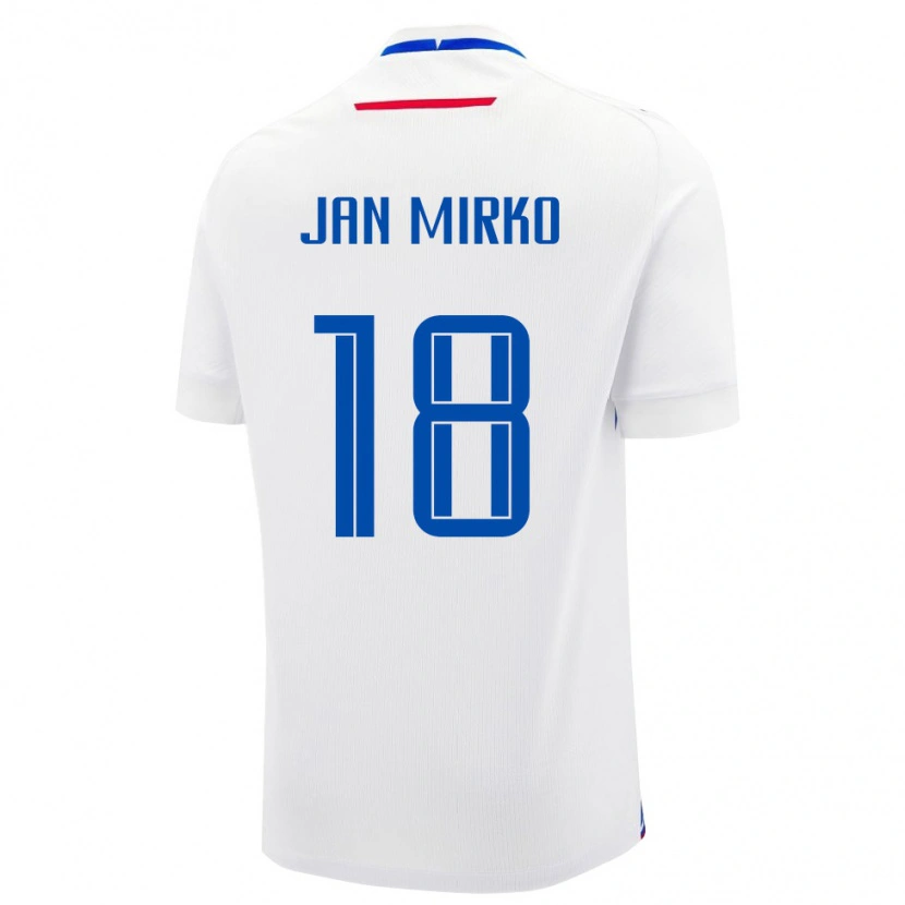 Danxen Kid Slovakia Tobias Jan Mirko #18 White Blue Away Jersey 26-28 T-Shirt